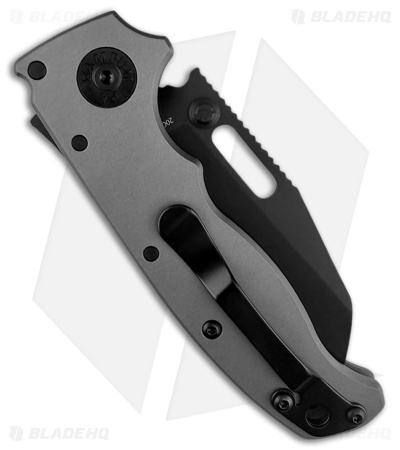 Demko AD20.5 Stealth Shark Foot Knife Artillery Gray Aluminum (3" DLC 20CV)