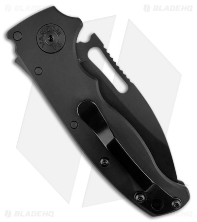 Demko AD20.5 Stealth Slicer Shark Knife Black Aluminum (3.1" DLC 20CV)