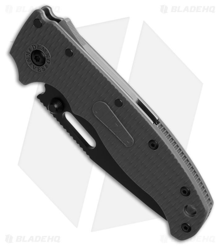 Demko AD 20.5 Shark-Lock Knife Gray Grivory (3.2" Black)