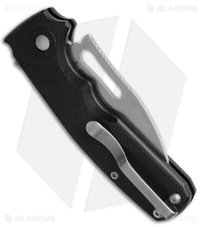 Demko Shark Cub Slicer GFN Black Handle  (2.75" Stonewash AUS-10A)