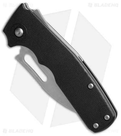 Demko Shark Cub Slicer GFN Black Handle  (2.75" Stonewash AUS-10A)