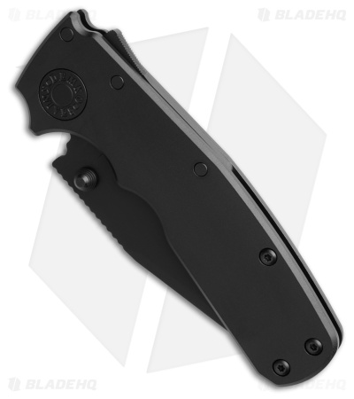 Demko Shark Cub Stealth Clip Point Black Aluminum (2.75" Black 20CV)