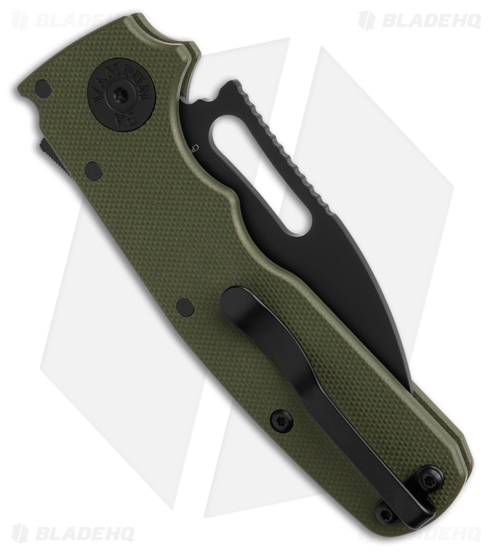 Demko Shark Cub Stealth Drop Point OD Green G-10 (2.75" Black 20CV)