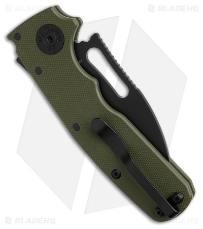 Demko Shark Cub Stealth Drop Point OD Green G-10 (2.75" Black 20CV)
