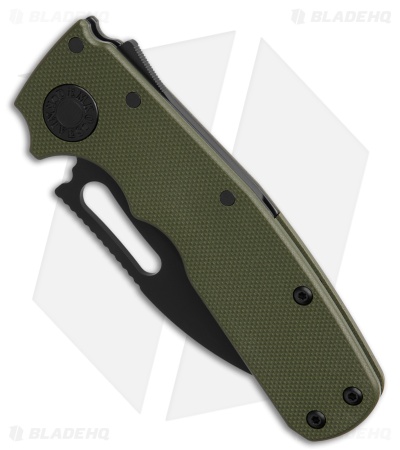 Demko Shark Cub Stealth Drop Point OD Green G-10 (2.75" Black 20CV)