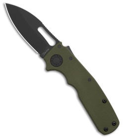 Demko Shark Cub Stealth Drop Point OD Green G-10 (2.75" Black 20CV)