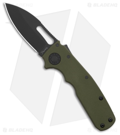 Demko Shark Cub Stealth Drop Point OD Green G-10 (2.75" Black 20CV)