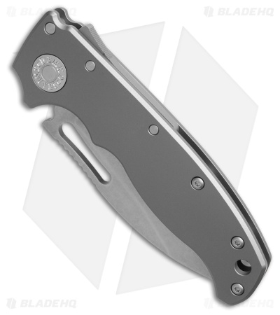 Demko Knives AD20.5 Slicer Shark Knife Smooth Titanium (3.1" SW 3V)