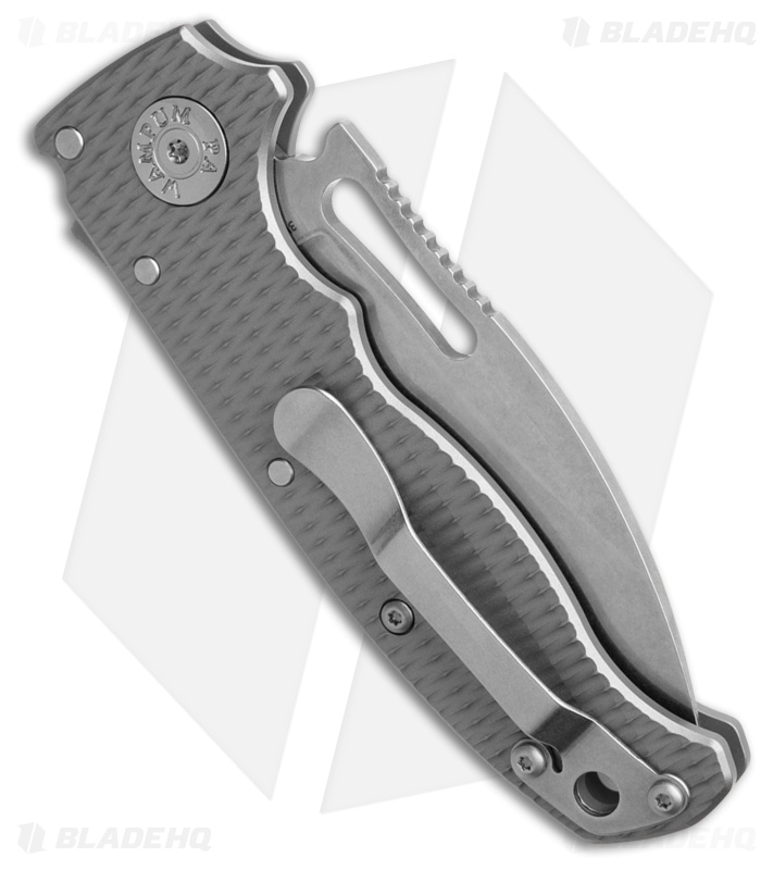 Demko Knives AD20.5 Slicer Shark Knife Textured Titanium (3.1" SW 3V)
