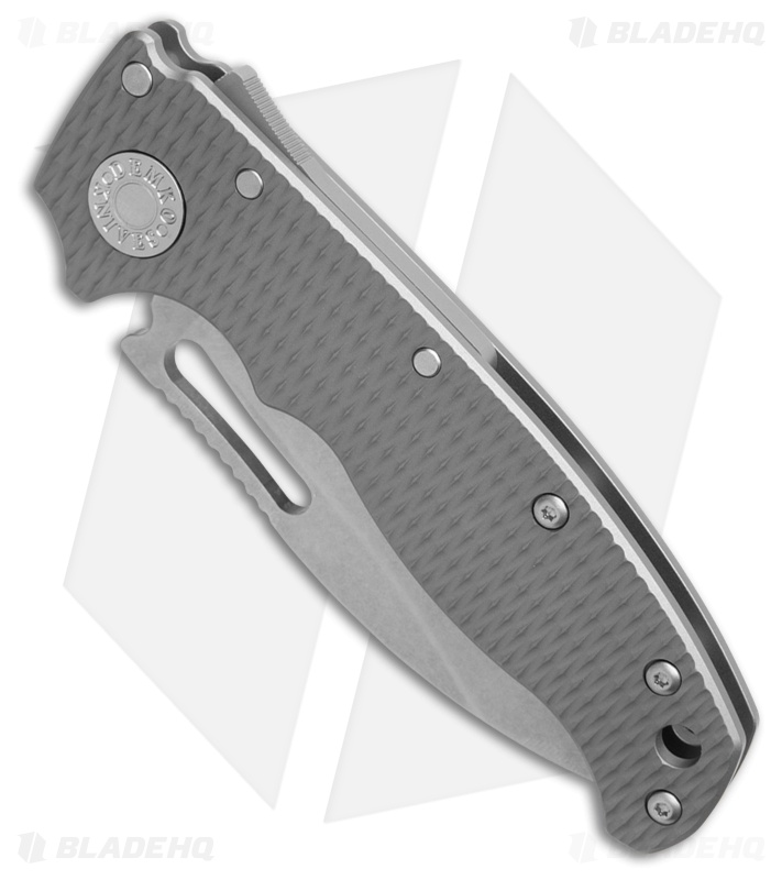 Demko Knives AD20.5 Slicer Shark Knife Textured Titanium (3.1" SW 3V)