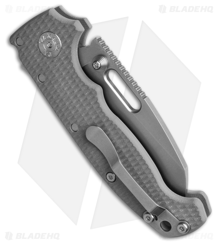 Demko Knives MG AD20 Shark Foot Shark-Lock Knife Gray G-10 (3.4" Stonewash)
