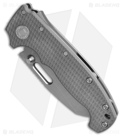 Demko Knives MG AD20 Shark Foot Shark-Lock Knife Gray G-10 (3.4" Stonewash)