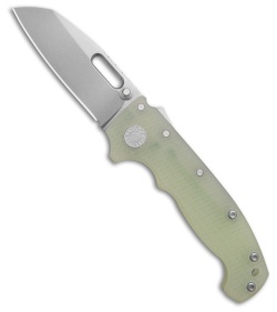 Demko Knives MG AD20 Shark Foot Shark-Lock Knife Natural G-10 (3.4" Stonewash)