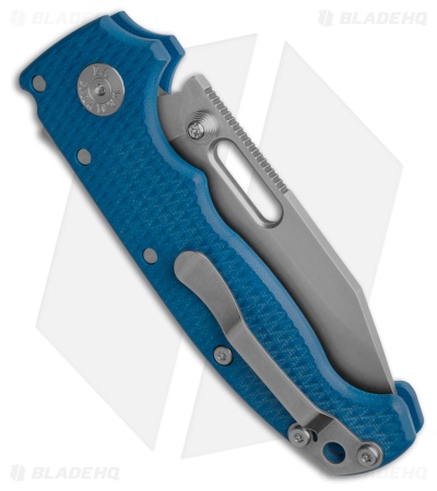 Demko Knives MG AD20 V2 Clip Point Shark-Lock Knife Blue G-10 (3.6" Stonewash)