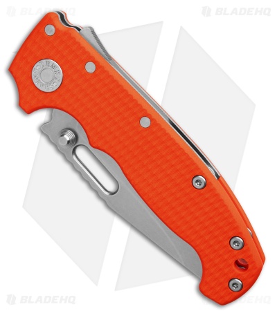 Demko Knives MG AD20S Clip Point Shark Knife - Orange G-10 S90V (3.60" SW)