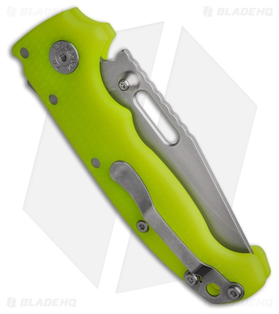 Demko Knives MG AD20S Clip Point Shark-Lock Knife Day Glow G-10 (3.6" SW)
