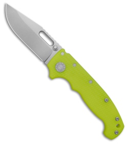 Demko Knives MG AD20S Clip Point Shark-Lock Knife Day Glow G-10 (3.6" SW)