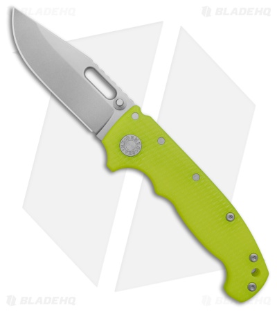 Demko Knives MG AD20S Clip Point Shark-Lock Knife Day Glow G-10 (3.6" SW)
