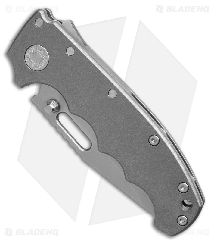 Demko Knives MG AD20S Clip Point Shark-Lock Knife FG1 Smooth Ti (3.6" SW)
