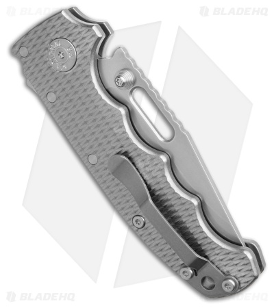 Demko Knives MG AD20S Clip Point Shark-Lock Knife FG1 Textured Ti (3.6" SW)