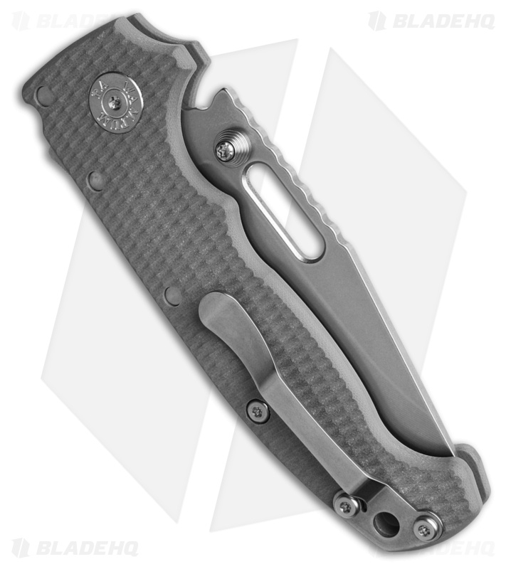 Demko Knives MG AD20S Clip Point Shark-Lock Knife Gray G-10 (3.6" SW)