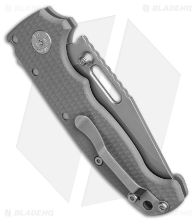 Demko Knives MG AD20S Clip Point Shark-Lock Knife Gray G-10 (3.6" SW S90V)