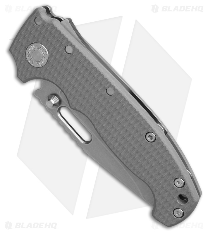 Demko Knives MG AD20S Clip Point Shark-Lock Knife Gray G-10 (3.6" SW S90V)