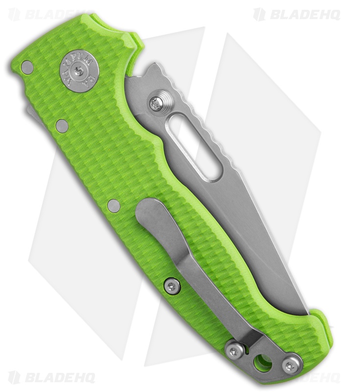 Demko Knives MG AD20S Clip Point Shark-Lock Knife Neon Green G-10 (3.60" SW)