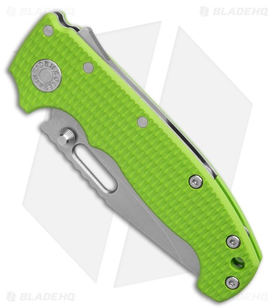 Demko Knives MG AD20S Clip Point Shark-Lock Knife Neon Green G-10 (3.60" SW)