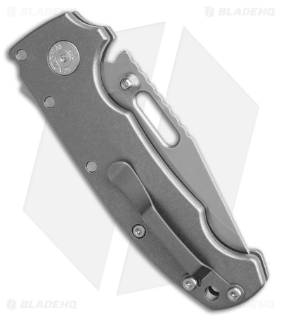 Demko Knives MG AD20S Clip Point Shark-Lock Knife Smooth Ti (3.6" SW)