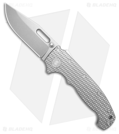 Demko Knives MG AD20S Clip Point Shark-Lock Knife Textured Ti (3.6" SW)