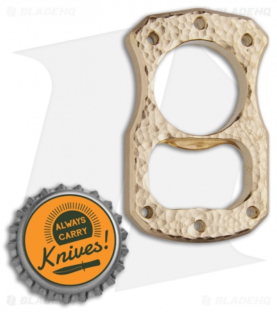 Desert Blade Works CapDuster Brass Knuck Bottle Opener (Hammered)