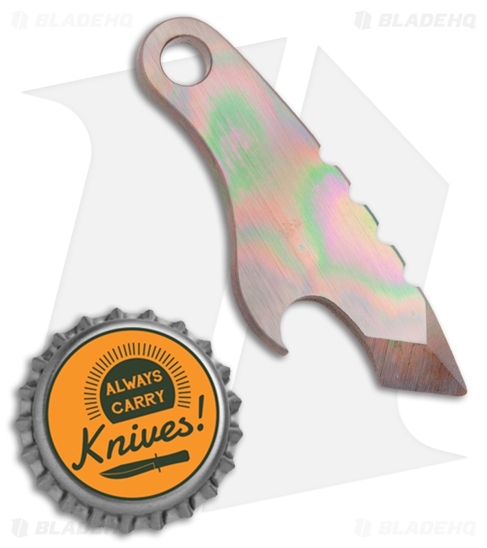 Desert Blade Works Capper Titanium Prybar/Bottle Opener Oil Spill