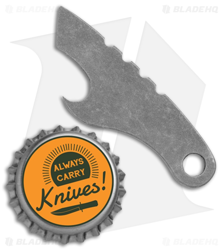Desert Blade Works Capper Titanium Prybar/Bottle Opener Keychain (Tumbled)