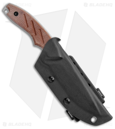 Dirty Bird Knives Chingaso Fixed Blade Knife Natural Canvas Micarta (4" SW)