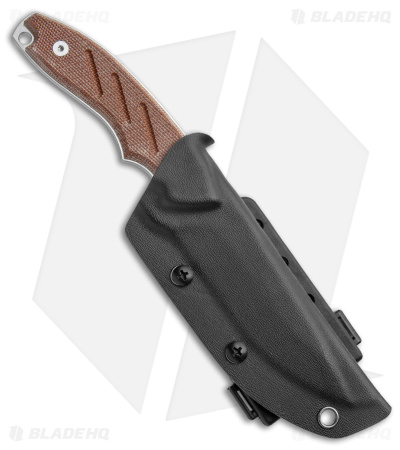 Dirty Bird Knives Chingaso Fixed Blade Knife Natural Canvas Micarta (4" Satin)