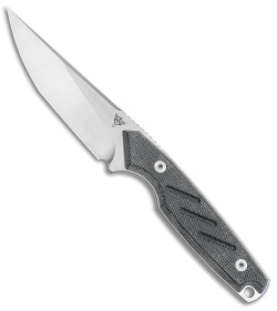 Dirty Bird Knives Fox MODIII Fixed Blade Knife Black Canvas Micarta (3.8" Satin)