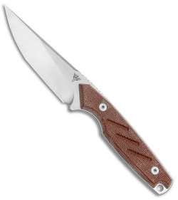 Dirty Bird Knives Fox MODIII Fixed Blade Knife Natural Canvas Micarta (3.8" SW)