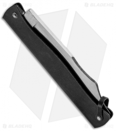 Douk-Douk Slip Joint Folding Knife 160mm Black (3" Satin)