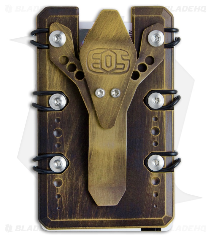 EOS 2.0 Titanium Wallet - Battle Worn Gold - Blade HQ