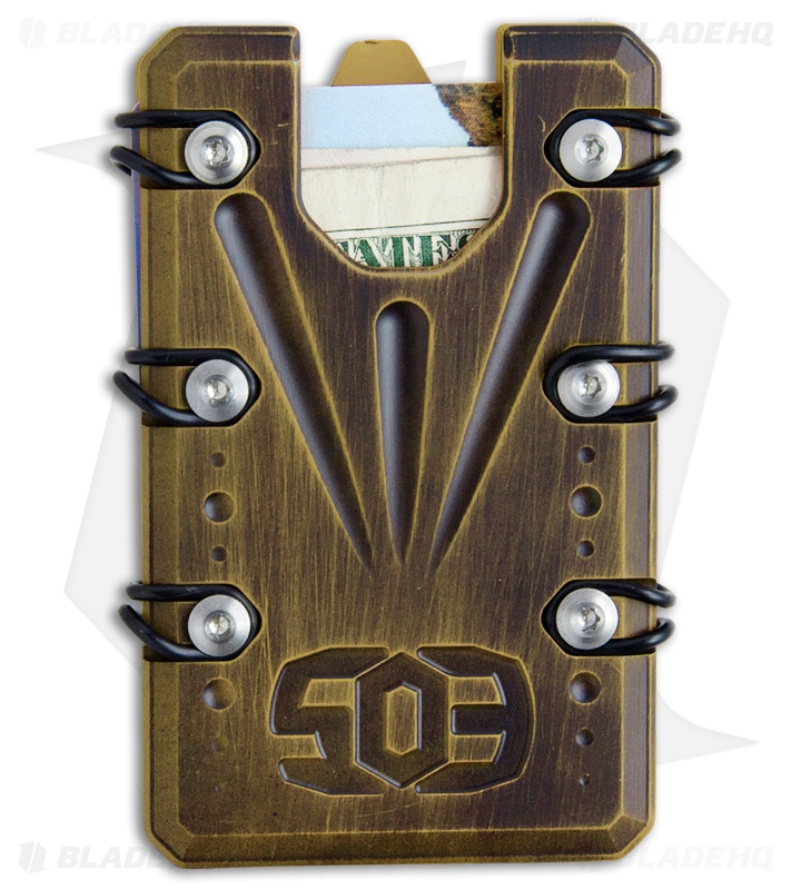 EOS 2.0 Titanium Wallet - Battle Worn Gold