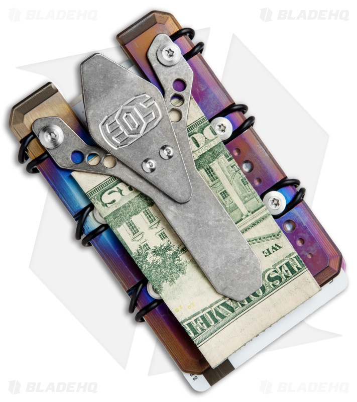 EOS 2.0 Titanium Wallet - Flamed - Blade HQ
