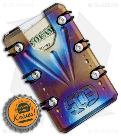 EOS 2.0 Titanium Wallet - Flamed - Blade HQ