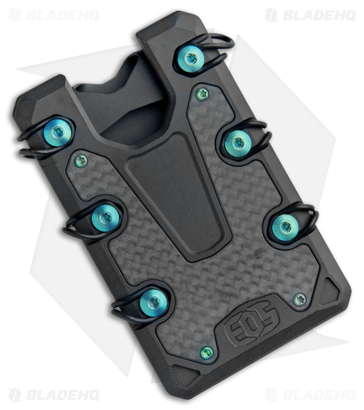 EOS 3.0 Titanium Wallet - Black Cerakote With Green Accents