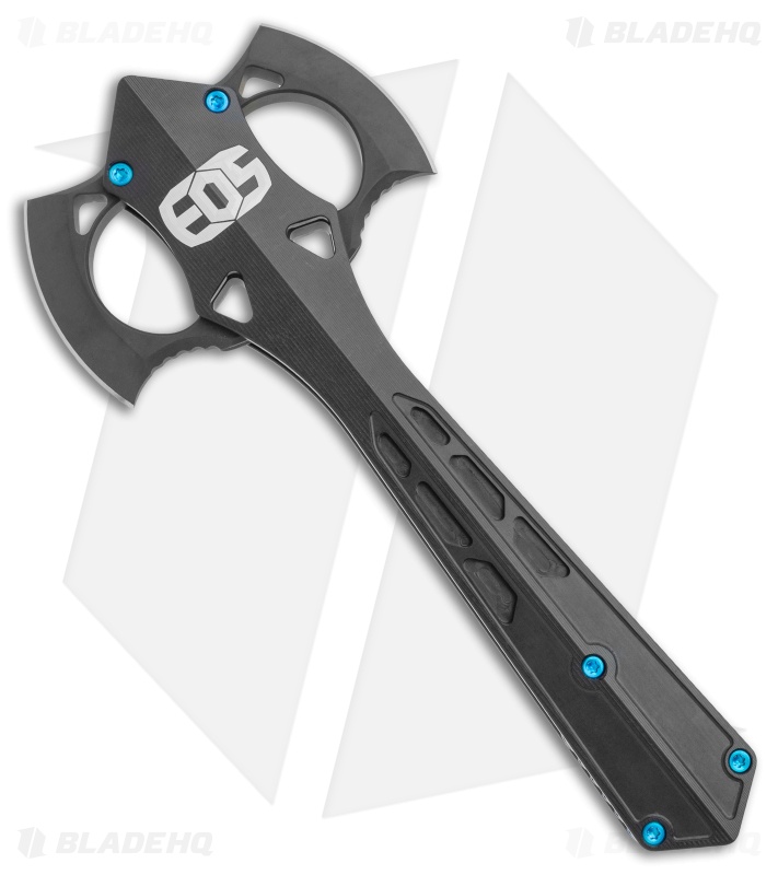 EOS KNAX Axe Utility Tool 9.875" Black Aluminum/80CrV2
