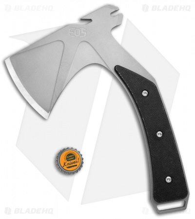EOS Shorty 11" Camping Hatchet Axe Black G-10 