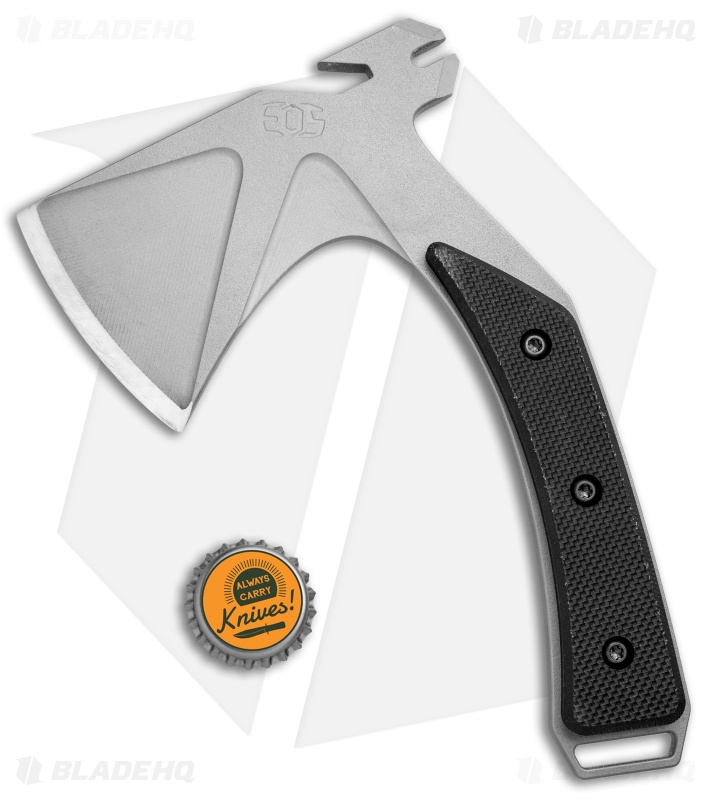 EOS Shorty 7.75" Camping Hatchet Axe Black G-10 