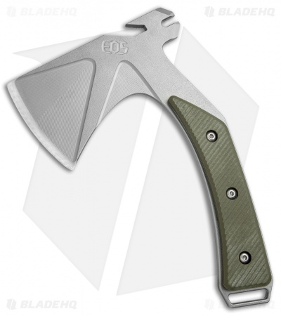 EOS Shorty 7.75" Camping Hatchet Axe OD Green G-10 