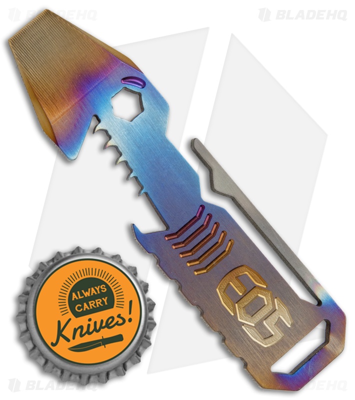 EOS TiShark Pocket Tool Keychain Bottle Opener - Flame