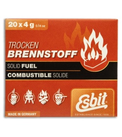 Esbit Solid Fuel Tablets 20 x 4g 00102000